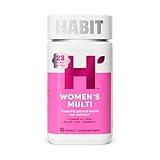 Habit Womens Multi Supplement (60 Capsules) - New Look, Supports General Health & Wellness, 23 Essential Vitamins and Minerals, Fruit extracts, Folate, Iron, B12, Biotin, Non-GMO (1 Pack)