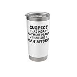 Suspect Payment Plans Financial Humor Social Media Trend Stainless Steel Insulated Tumbler