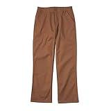 Carhartt Boys' Rugged Flex Canvas Utility Work Pant, Canyon Brown, 12