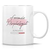 Retreez Funny Forensic Psychologist Mug - Forensic Psychologist In Progress - 11 Oz Ceramic Coffee Cup - Humorous Gift for Psychologist, Forensic Psychology Student - Graduation, Birthday Gift For Her