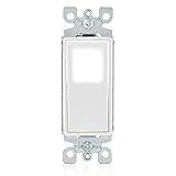 Leviton 15 Amp Decora LED Illuminated Light Wall Switch Single-Pole, L5611-2W, White