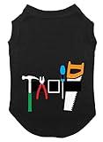 Tool Belt - Halloween Builder Outfit Dog Shirt (Black, X-Large)