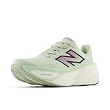 New Balance Women's Fresh Foam X More V5 Running Shoe, Natural Mint/Purple Fuchsia/Black, 8.5 Wide