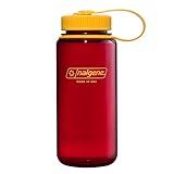 Nalgene Water Bottle - Lightweight Sustain Tritan BPA-Free Shatterproof Bottle for Backpacking, Hiking, Gym, 16 OZ, Wide Mouth, Laker