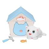 Little Live Pets My Kitty's Home | Interactive Plush Toy Kitten & House, Surprise Reveal with 25+ Sounds & Reactions. Build Kitty's Home - Easy Build DIY Home, Batteries Included. for Kids Ages 5+