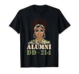 Alumni DD-214 African American Veterans Day Women Proud T-Shirt