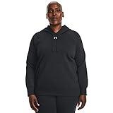 Under Armour Womens Rival Fleece Hoodie, (001) Black / / White, Large