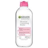 Garnier Micellar Water, Hydrating Facial Cleanser & Makeup Remover, Suitable for Sensitive Skin, Vegan, Cruelty Free, 13.5 Fl Oz (400mL), 1 Count