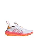 adidas Women's Kaptir Flow Sneaker, White/Pulse Magenta/Crew Orange, 6