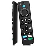 Replacement Voice Remote Control(3rd Gen Pro) Fit for Fire AMZ Smart TVs Cube, TV Stick, TV Stick Lite,TV Stick 4K, TV Stick 4K, Fit for Insignia/Toshiba/Pioneer Smart TVs