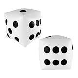 Super Z Outlet 13 inch Giant Inflatable Dice Toys for Pool Games, Outdoor Beach Party (Pack of 2)