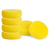 6 Pcs Pottery Sponges, Round Painting Sponge 3inch Yellow Artist Sponges Craft Clay Sponge Watercolor Sponges for Face Painting Pottery Ceramics Art Crafts