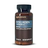 Amazon Elements Collagen Peptides + Vitamin C, 2500 mg Collagen Peptides per Serving, 90 Tablets, 1 Month Supply