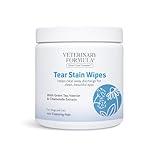 Veterinary Formula Smart Coat Complex Tear Stain Wipes for Dogs & Cats, 100 ct – Gently Wipe Away Debris and Clean Stains Around The Eyes of Pets, Fragrance-Free and Pre-Saturated