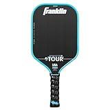 Franklin Sport Pro Pickleball Paddles - FS Tour Series Carbon Fiber Paddles - Official USA Pickleball (USAPA) Approved - Dynasty Pro Player - 14mm Polymer Core - Blue