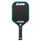 Franklin Sport Pro Pickleball Paddles - FS Tour Series Carbon Fiber Pickleball Paddles - Official USA Pickleball (USAPA) Approved Paddles - Dynasty Pro Player Paddle - 14mm Polymer Core - Blue