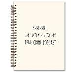 foedor Funny Spiral Notebook Office Supplies,True Crime Gifts,Hardcover College Ruled Spiral Notebook Journal for School Student Teacher,Sarcastic Gifts