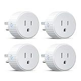Govee Smart Plug, WiFi Plugs Work with Alexa & Google Assistant, Smart Outlet with Timer & Group Controller, WiFi Outlet for Home, No Hub Required, ETL & FCC Certified, 2.4G WiFi Only, 4 Pack