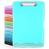 Sooez Clipboards with Storage, High Capacity Clip Boards 8.5x11 with Storage, Heavy Duty Nursing Clipboard Folder, Plastic Clipboard with Pen Holder for Women Teachers Work, School & Office Supplies