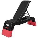 Yes4All Multifunctional Fitness Aerobic Step Platform/Aerobic Deck, Household Step Workout Bench for Home Gym (Red/Black)