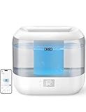 Dreo Smart Humidifiers for Bedroom, Top Fill 4L Cool Mist Humidifier with Nightlight, 32H Runtime, Touch/APP/Voice Control, Quiet Ultrasonic Humidifiers for Large Room, Home, Baby, Plants, Office