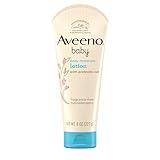 Aveeno Baby Daily Moisture Body Lotion for Sensitive Skin, Hypoallergenic Moisturizing Baby Lotion with Nourishing Oatmeal to Deeply Moisturize Baby's Skin, Fragrance-Free, 8 fl. oz