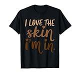 Black History Month Love Skin African Pride Womens Girl Kids T-Shirt