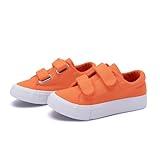 EMMA NEW YORK Toddler Sneakers for Boys and Girls, Verlco Toddler Sneakers for Girl and Boys, Non-Slip Shoes for Boys and Girls, Sneakers for Kids Velcro Dual Hook and Loops, Orange, 12, Toddler