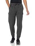 Amazon Essentials Men's Cargo Fleece Jogger Sweatpant, Charcoal Heather, X-Large