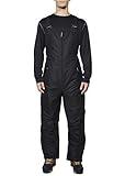 Arctic Quest Mens Insulated Snow and Ski Bib Overalls Snow Pants Snowboard Mens Overalls for Fishing, Hunting, Snowmobiling, Black, Large