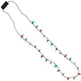 Amscan Multicolor Light Up Bulb Necklace - 30" (Pack Of 1) - Perfect For Festivals, Holidays & Events