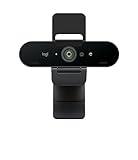 Logitech Brio PRO X 4K Webcam, Ultra 4K HD Video Calling, Noise-Canceling mic, HD Auto Light Correction, Adjustable Field of View, Microsoft Teams, Zoom, Google Voice, PC/Mac/Laptop/MacBook/Tablet