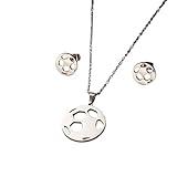 COCEMORINI New 2026 Unisex Sporty Football Pendant Earrings And Necklace Jewelry Findings Set For Men Women Diy Charm Stainless Steel Making Party Gift Fashion Trendy Accessories Creative