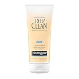 Neutrogena Deep Clean Daily Facial Cream Cleanser with Beta Hydroxy Acid to Remove Dirt, Oil & Makeup, Alcohol-Free, Oil-Free & Non-Comedogenic, 7 fl. oz