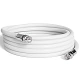 THE CIMPLE CO Coaxial Cable, 35 FT, RG6, Coax, TV Wire, Flexible, Indoor/Outdoor, Cable for High-Speed Internet, Dual Shielded, CATV, UV Resistant, CL2 Rated, 10 Meters, White
