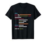 Colorful Lines of Programming Codes for Programmers T-Shirt