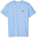 True Religion Mens Buddha Logo Short Sleeve Tee, Oasis Blue, X-Large