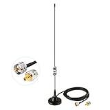 Bingfu Ham Radio Vehicle Car Mobile Radio Antenna Dual Band VHF UHF 136-174MHz 400-520MHz Magnetic Base PL259 Male Antenna for BTECH ICOM Kenwood Midland Yaesu TYT AnyTone Amateur Radio Two Way Radio