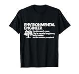Environmental Engineer Definition Funny Engineering Gift T-Shirt