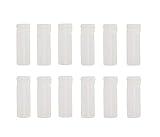 12Pcs Empty Refillable Plastic Bottle - 12Ml Soft Squeezable Flip Lid Bottle Container Jar Vials For Sample Package Cosmetic Makeup Emollient Water Lotion Shower Gel Emulsion Liquid