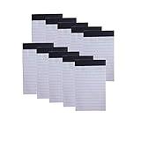 Leoyoubei 10 Pack Mini Pocket Notebook Refills,Note Pads,Memo Pads, Scratch Pads,Refillable Memo Book Refills,3x5 Inch Sized Writing Pads with 30 Lined Paper Per