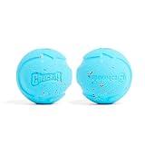 Chuckit! Rebounce Ball Dog Toy - Bouncy Fetch Balls for Dogs 20-60 lbs - Made from Durable Rubber - Outdoor Pet Toys - Size Medium - 2.5-inch Diameter - Pack of 2 - Blue