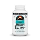 Source Naturals Essential Enzymes in Vegetarian Capsules, Digestive Aid* 500 Mg - 240 Capsules