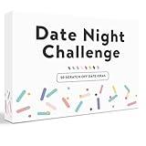 Date Night Challenge - 50 Fun & Romantic Scratch Off Date Ideas for Couples, Gifts for Him, Her, Husband, Boyfriend, Men - Couples Gift Ideas for Christmas, Valentine's Day, Anniversary, Wedding