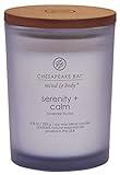 Chesapeake Bay Candle Medium Jar Scented Candle Serenity + Calm (Lavender Thyme) Home Décor Orange Gifting Idea Burn Time of 50 Hours