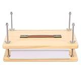 Wooden Book Press, 11.6x7.8" Large Size, Sustainable Wood Bookbinding Press, Portable Bookbinding Press for DIY Handmade Bookbinding Projects, Beginner-Friendly, Can Also Used on Flower Pressing
