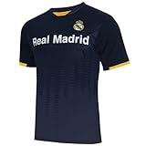 Real Madrid Offically Licensed Jersey - Adult Soccer Game Day Jersey Inspired Shirt | Frequency, Navy, Small