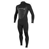 O'Neill Men's Epic 4/3mm Back Zip Full Wetsuit, Black/Black/Black,Large