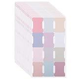 20 Sheets/240 Pieces Sticky Index Tabs, Double Sided Book Page Markers Tabs Blank Monthly Tabs Writable Sticky Notes Flags Self Adhesive Planner Stickers for Labeling (Morandi)