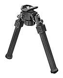 CVLIFE Bipod for Shooting and Hunting,Rifle Bipod Sling Mounting Bipod for Rifle Made of Lightweight High-Strength Polymer (Black, 7.5-10.6'')